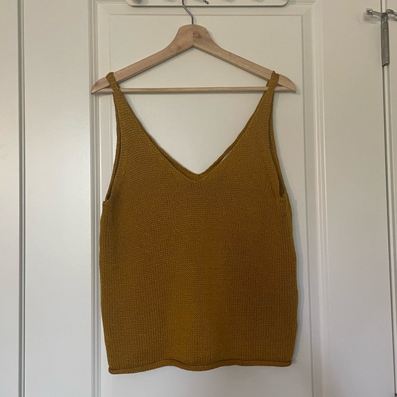 H&M Mustard Knit Tank - Picture 1 of 4